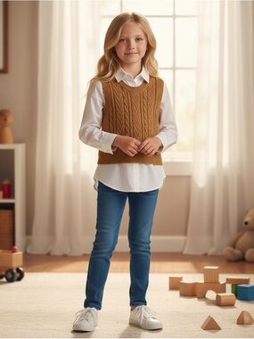 Zara Cable-Knit Sweater Vest - Like New, Clean Shape